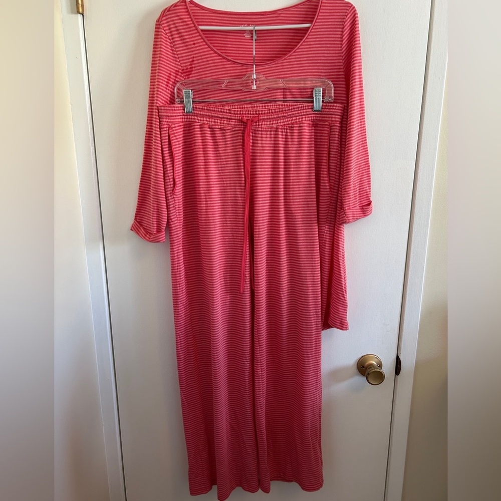 Daniel Buchler VGUC punk with white stripe pjs, 3/4 sleeves, wider legs,